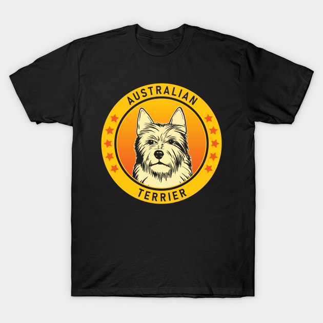 Australian Terrier Dog Portrait T-Shirt by millersye